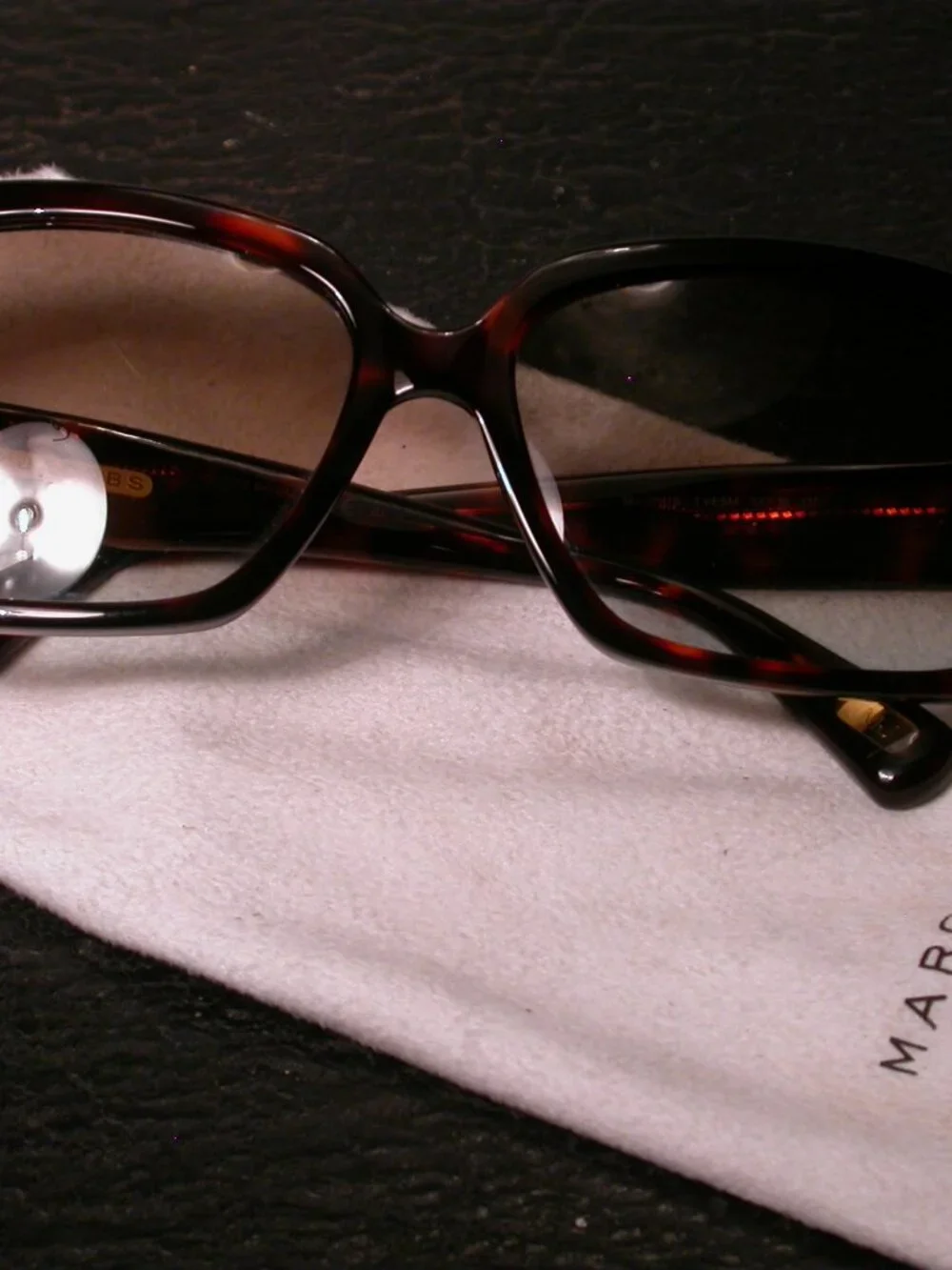 Marc Jacobs Gold and Tortoise Sunglasses Made in Italy